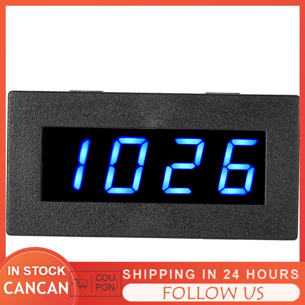 Cancanshop Cancanshop ความแม่นยำสูง 0.56 4 LED ความถี่ดิจิตอลเครื่องวัดวามเร็วมอเตอร์ความเร็วเมตร RP