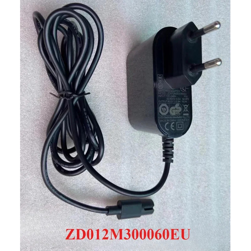 อะแดปเตอร์ชาร์จไฟเครื่องดูดฝุ่น 1 ชิ้น ZD012M300060EU 30.0V-0.6A 18.0W