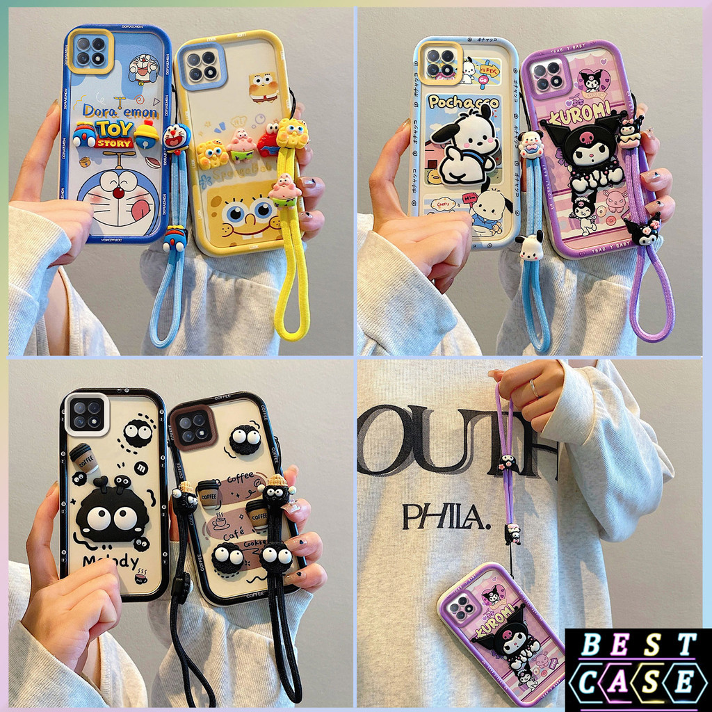 เคส Samsung A22 5G เคสเข้ากันได้กับการ์ตูนสุดเท่สามมิติรูปตุ๊กตาเคส นุ่มน่ารัก TY-TYGZ