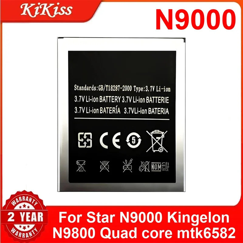 แบตเตอรี่โทรศัพท์มือถือ N9000 สําหรับ Star N9000 Kingelon N9800 Quad core mtk6582 แบตเตอรี่ประสิทธิภ
