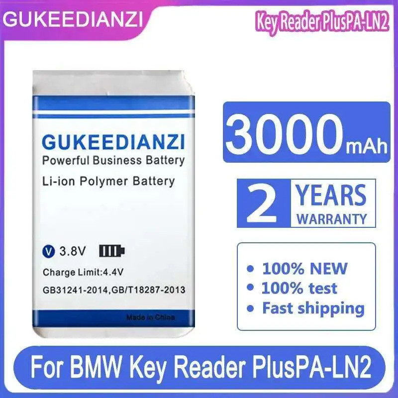 ประสิทธิภาพยาวนาน 3000Mah สําหรับ Bmw Key Reader Pluspa-LN2,K03,R001 3.6V Pluspa-LN2 แบตเตอรี่