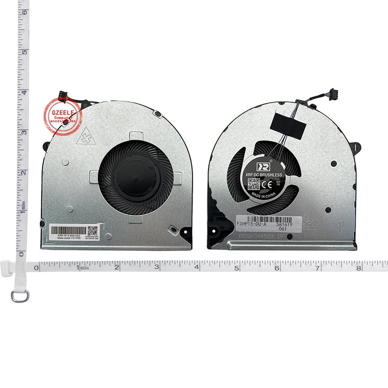 IiCPU GPU พัดลมสําหรับ HP 15-DU 15S-DU 15S-DY/DR 15-DW 15-DY 15S-GR TPN-C139 250 G8/G9 TPN-C151 DC28