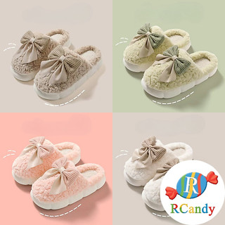 RCandy Sandal Hotel Wanita Home Slippers Pita Bulu Katun