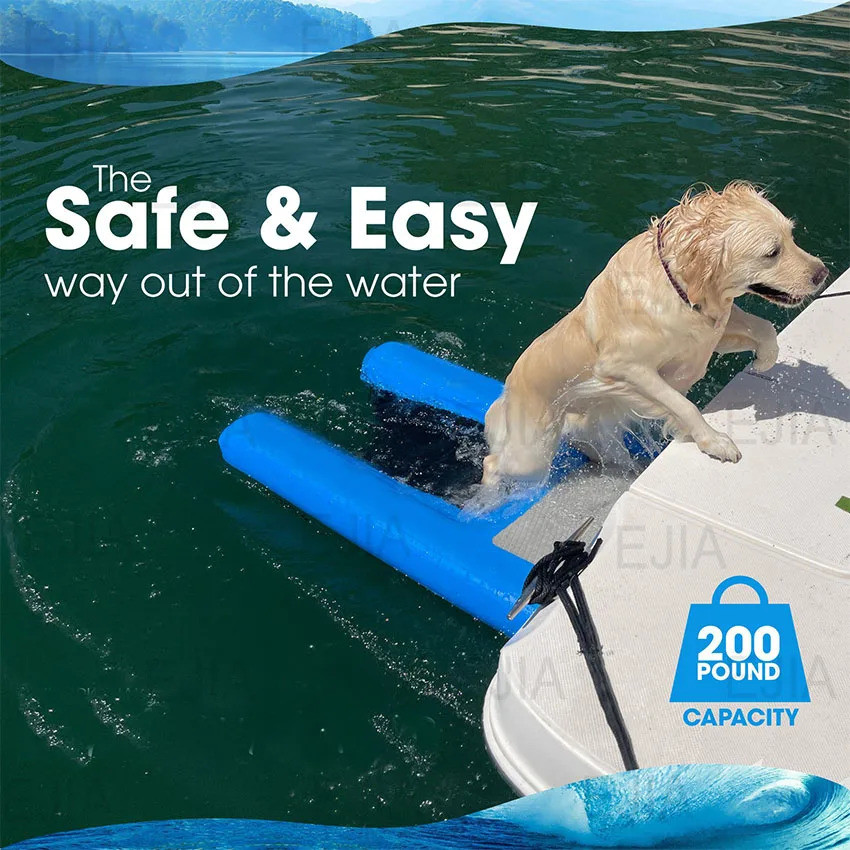 Well-made ขายใหม่แบบพกพาสุนัขเล่นน้ําของเล่น Inflatable Pup Plank สัตว์เลี้ยง Ramp Plank Float Platf