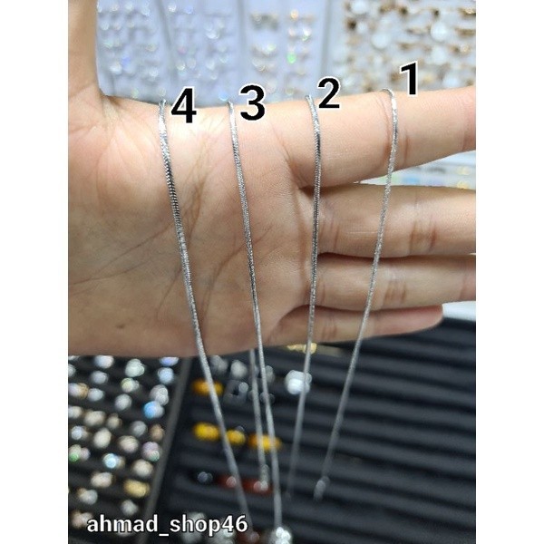 ของแท้ TITANIUM สร้อยคอสําหรับผู้ชายและผู้หญิง, รุ่น THIN EEL, คุณภาพที่สําเร็จการศึกษา, RUST RESIST