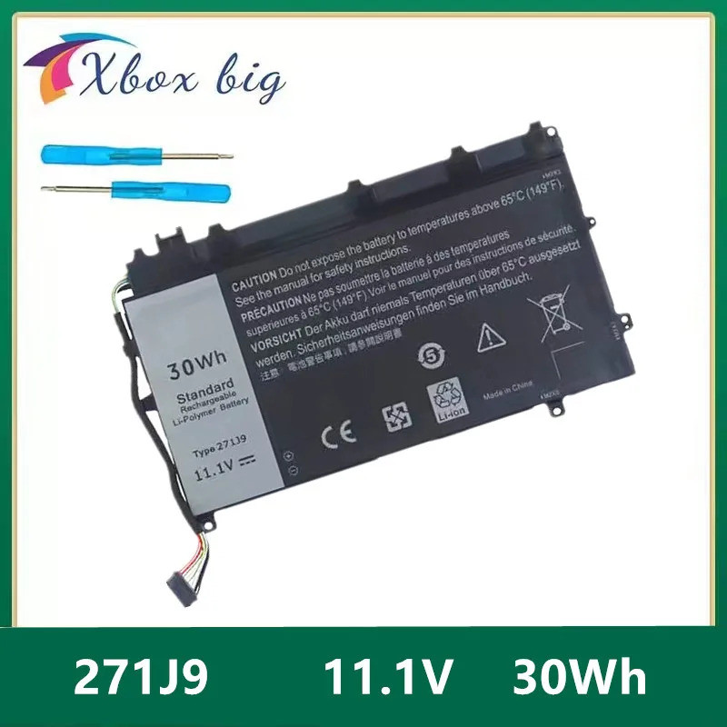 11.1V 30wh 271J9 GWV47 0GWV47 YX81V แบตเตอรี่แล็ปท็อปสําหรับ DELLLatitude 13 YX81V 0YX81V 271J9