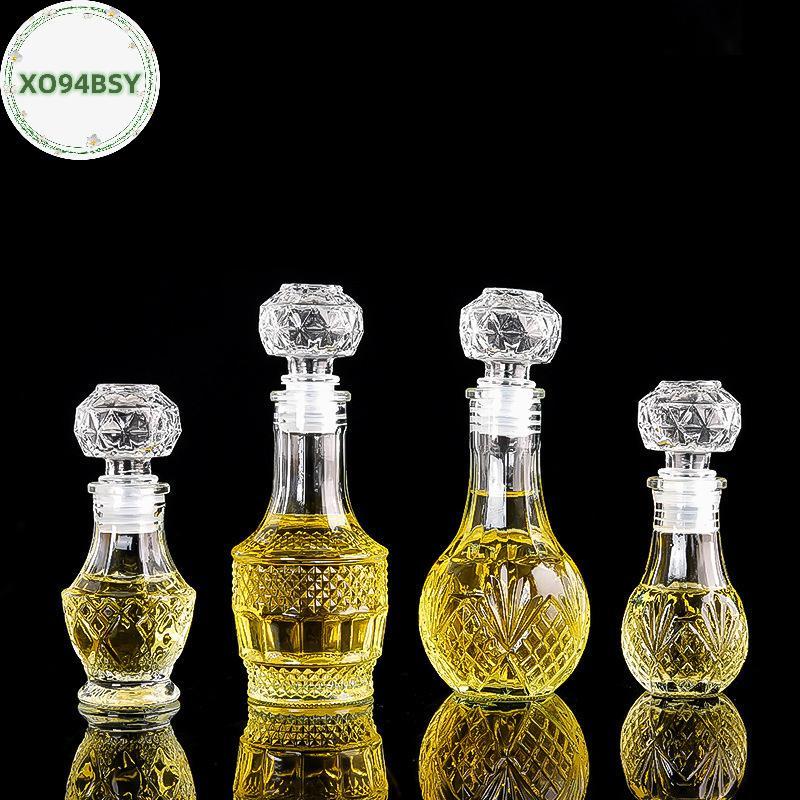 XO94BSY 1 ชิ้น 50 มิลลิลิตรโปร่งใสขนาดเล็กที่ว่างเปล่า Spirit Whisky ขวดไวน์ Mini แก้วแอลกอฮอล์ขวดเห
