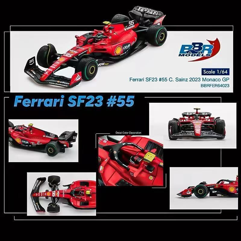 รถ BBR รุ่น 1: 64 Ferrari SF23 Monaco F1 Leclair Sai