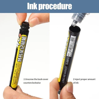 1-5 ชิ้น Multi-Surface รีฟิล Deep Hole Marker ปากกา - 45 มม.ยาวหัวช่างไม้ปากกา - งานไม้เครื่องมือ