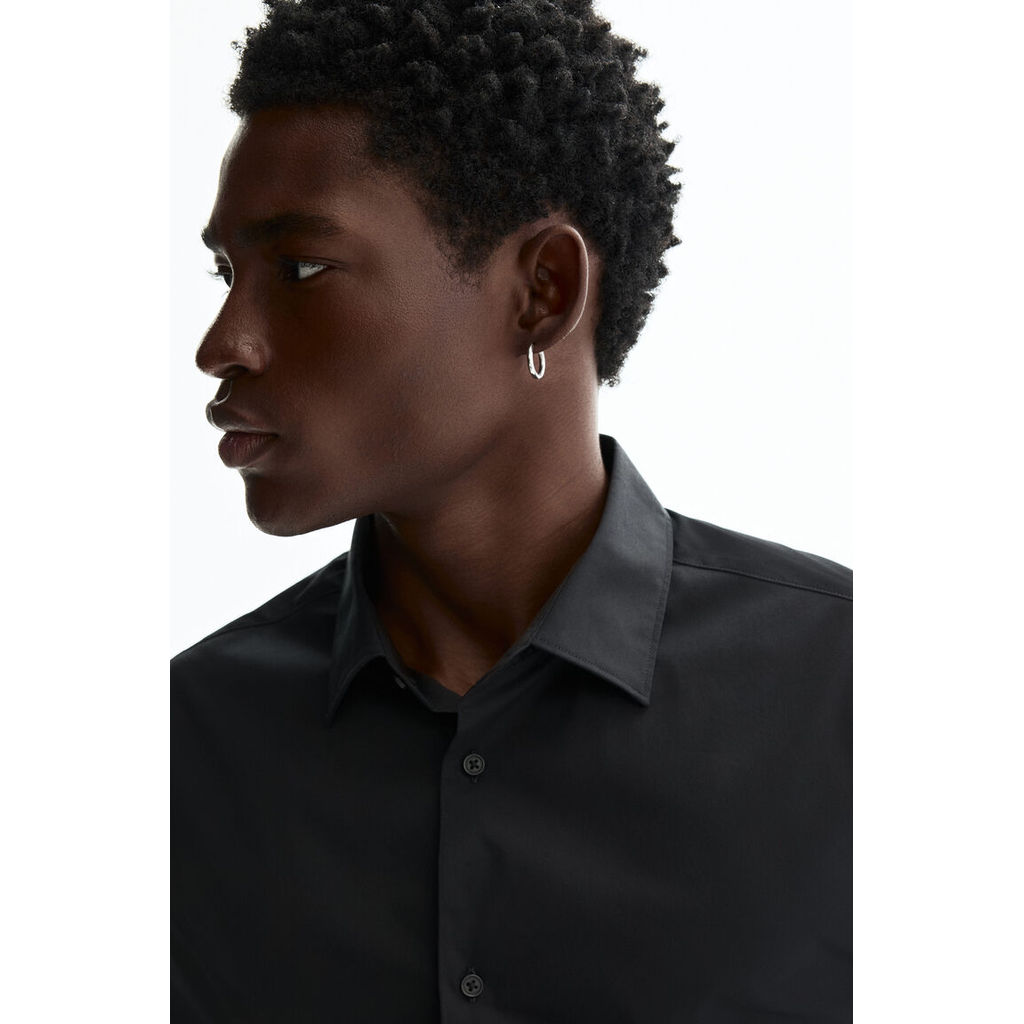 H&M قميص رجالي Slim Fit مطاطي — صورة 3