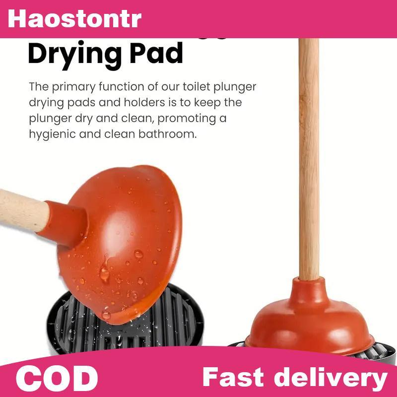 Haostontr ห้องน้ํา Plunger ผู้ถือ Generic Plunger ถาด Plunger ผู้ถือจับหยดทําความสะอาดง่าย Plunger D