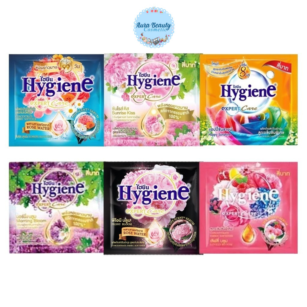 📍 (1ซอง) Hygiene Expert Care น้ำยาปรับผ้านุ่ม 20 มล. ไฮยีน สูตรเข้มข้น หอมยาวนาน พกพาสะดวก มีหลายกลิ่นให้เลือก