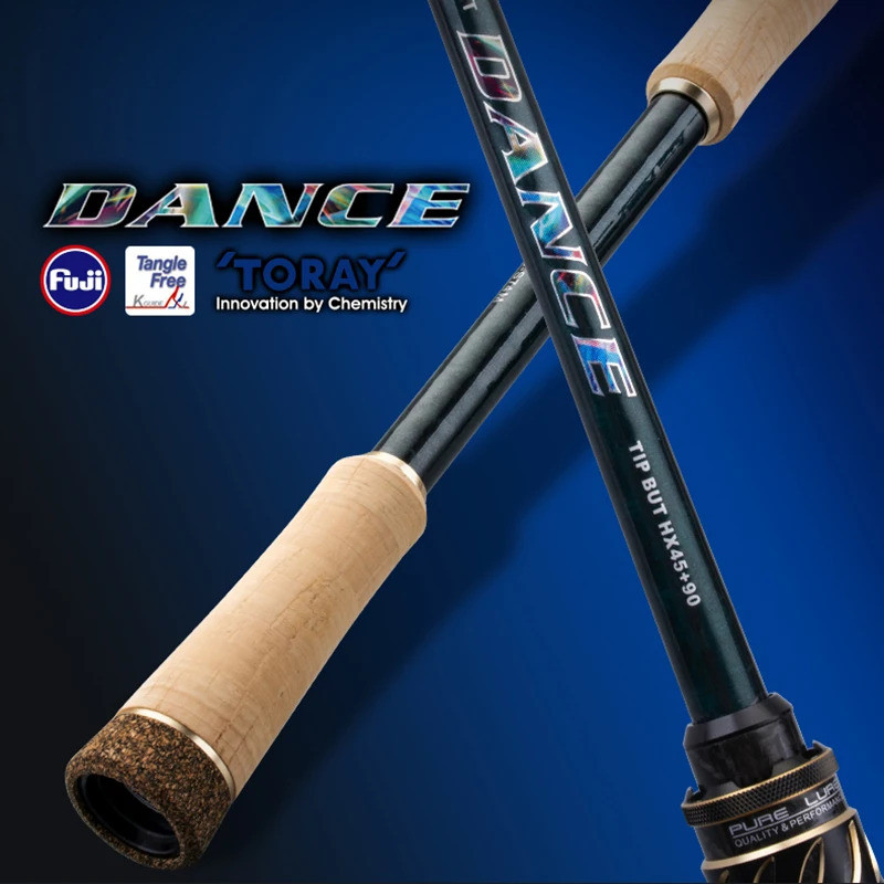 PURELURE Cork Handle SPINNING Rod สําหรับเบสคาร์บอนสูงโยนยาวตกปลา Rod ใน FUJI อุปกรณ์เสริม, Plus SPI