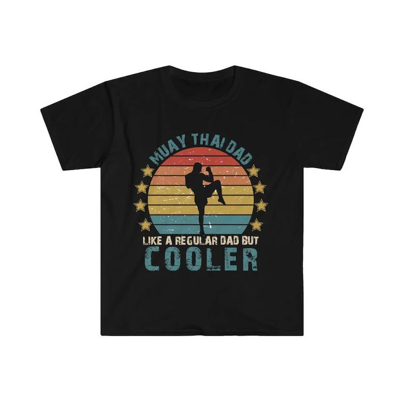 Funny Muay Thai Shirt, Kickboxin T Shirt, Vintae Martial Arts Fihter Father ift, Muay Thai Teacher S