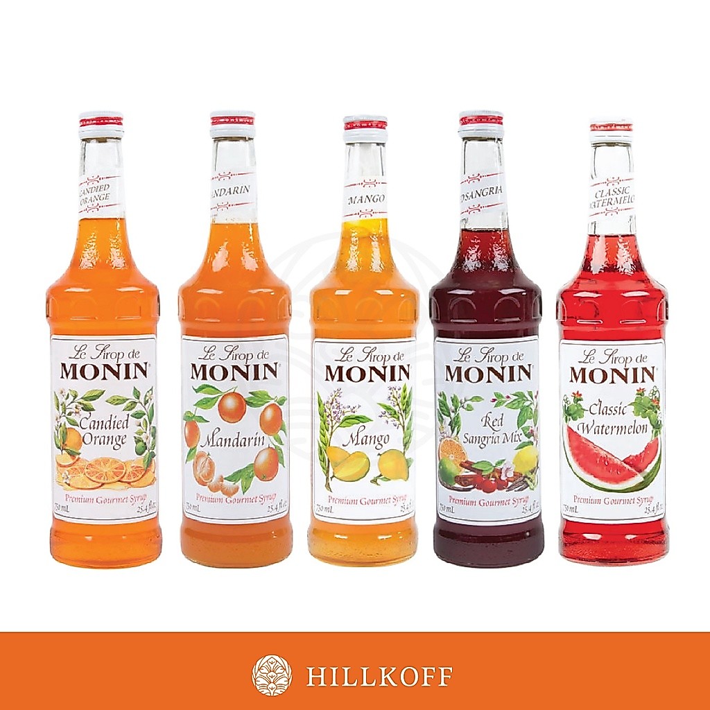 Hillkoff : น้ำเชื่อมแต่งกลิ่น Monin Syrup โมแนง/โมนิน ไซรัป ขนาด 700 ml.