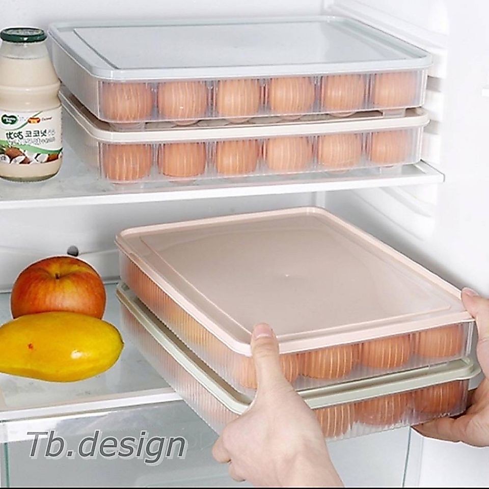 🐣กล่องเก็บไข่อเนกประสงค์ มี（15ช่องและ24ช่อง）กล่องใส่ไข่กันแตกน้ำหนักเบาพกพาได้สะดวกสบาย ทนทาน🐣 #C-0002