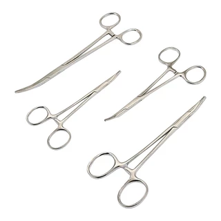 สแตนเลสคีมหลอดเลือดคีมผ่าตัดคีม Hemostatic ล็อคคีม