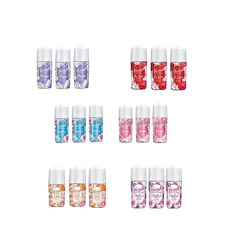 (แพ็ค 3 ชิ้น) Vivite วีไวต์ โรลออน