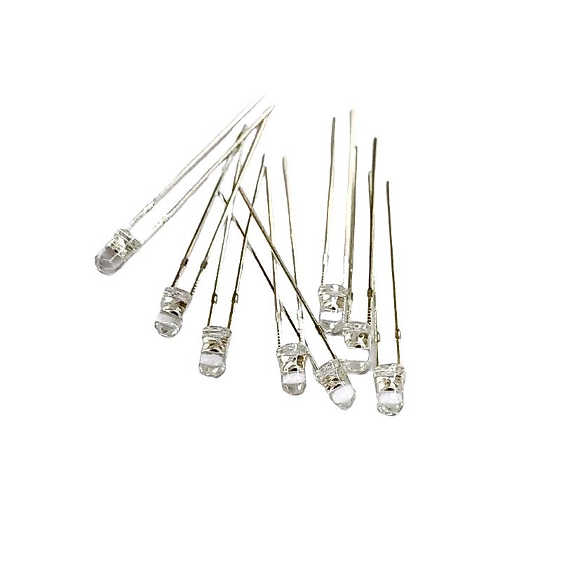 Lighting หลอดLED 3mm. หลอดใส Super Bright แพ็ค 100 ตัว มีของพร้อมส่ง🚚🇹🇭