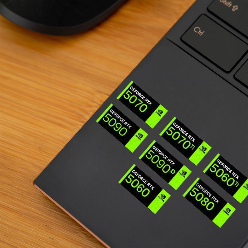 ตกแต่งแล็ปท็อป 5090ti5070ti ถึง 5080tiday สติกเกอร์โทรศัพท์มือถือ Yingwei rtx สติกเกอร์กราฟิกการ์ด