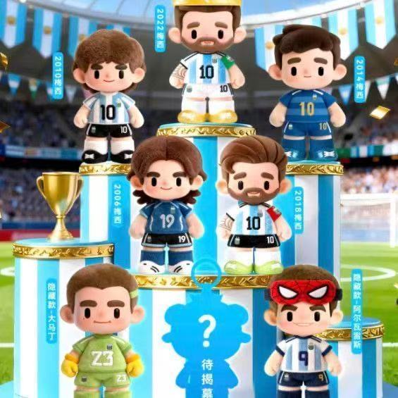2026 Megamo World Cup Messi Argentina ตุ๊กตาตุ๊กตาของเล่นตุ๊กตาของขวัญสําหรับกล่องปริศนาชาย