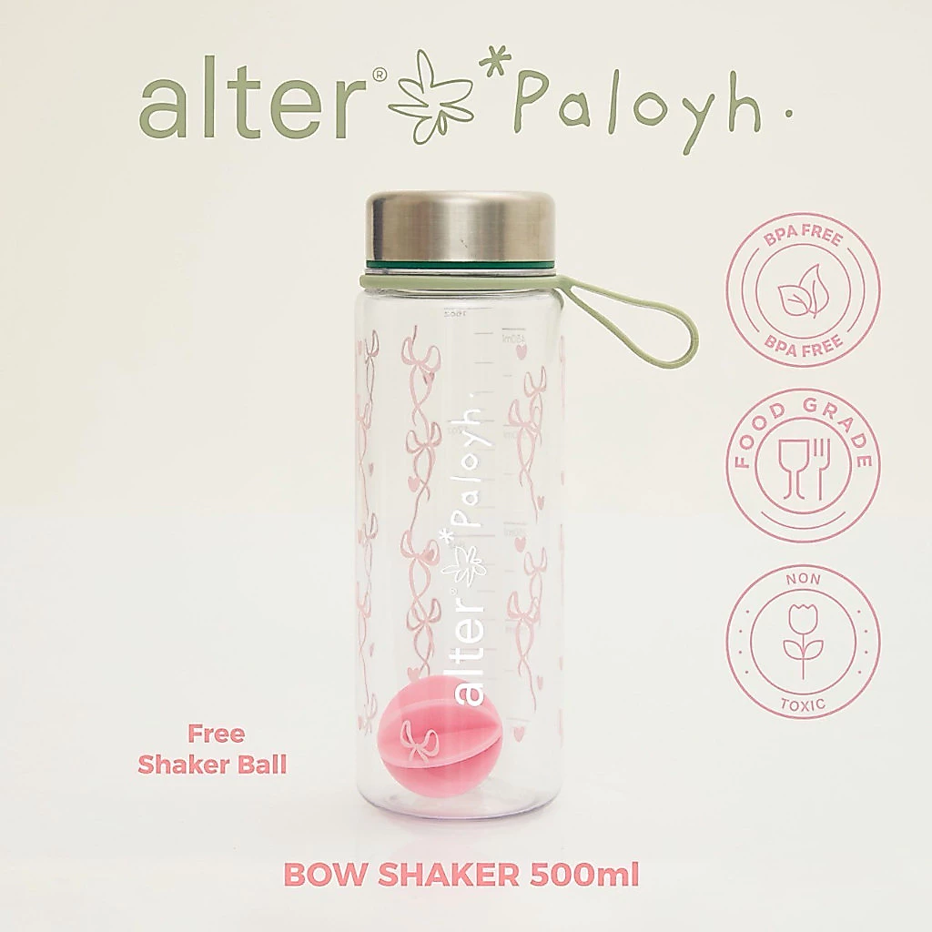 Alter x PaloyH Bow Shaker : โบว์เชค แก้วเชคโปรตีน โปรตีนพืช 500ml