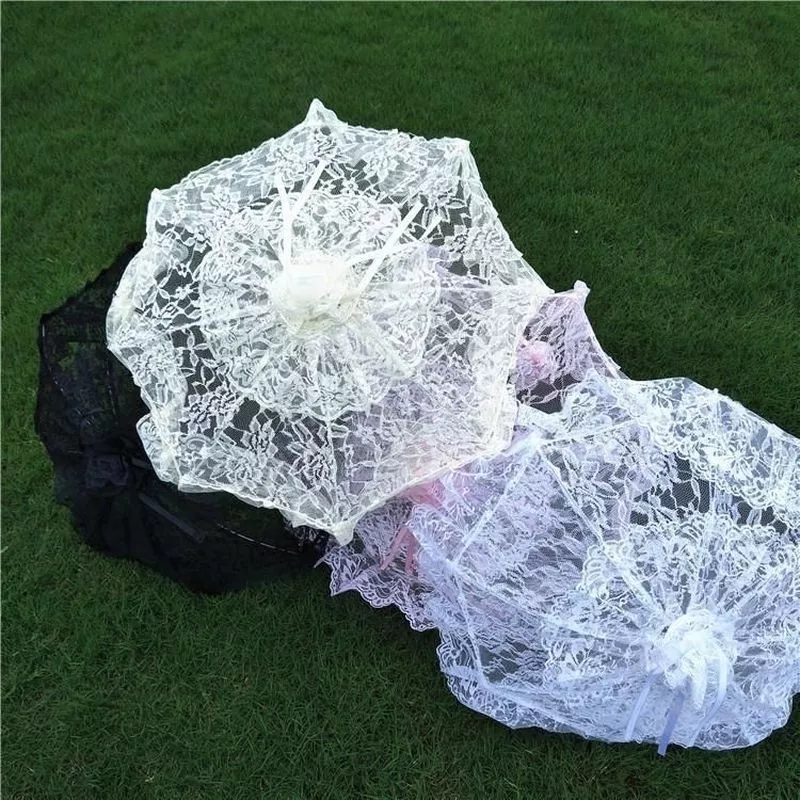 ร่มลูกไม้ Lolita Rose Lace ร่มเจ้าหญิง ร่มถ่ายรูปแต่งงาน