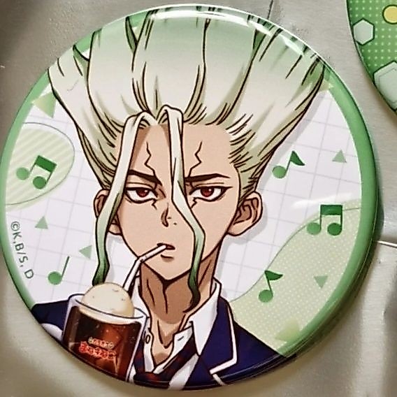 Dr.STONE Ishigami Senkuu Asagiri Gen 58 มม. จานดีบุกน่ารัก FJTPD6294