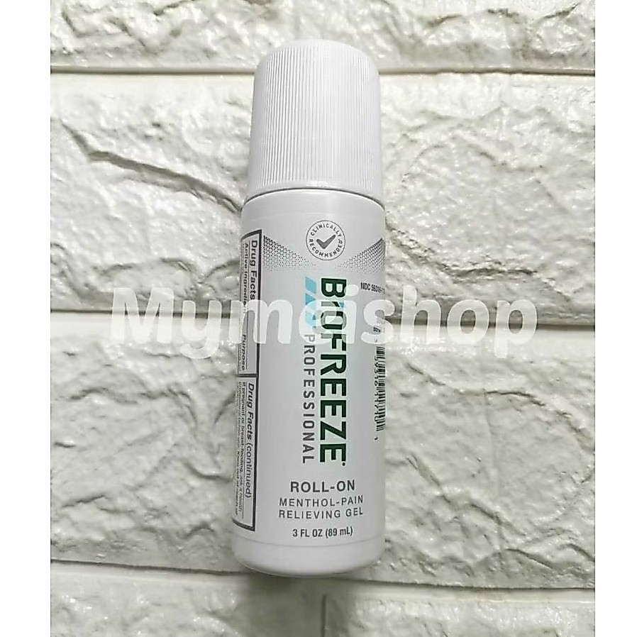 Biofreeze roll on USA ของแท้จากอเมริกา biofreeze professional พร้อมส่ง Bio Freeze 3 oz USA ไบโอฟรีซเจลเย็นบรรเทาอาการปวด