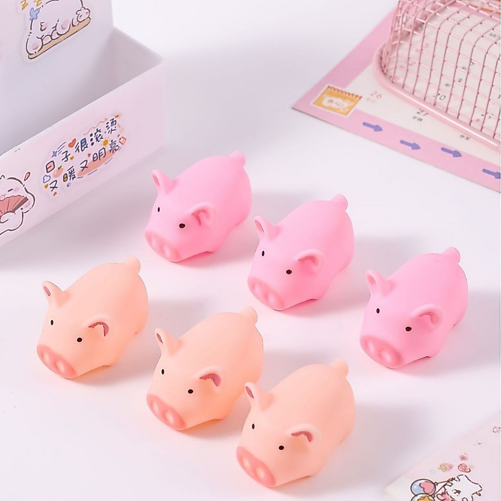 ของเล่นหมูบีบมีเสียง ของเล่นหมูน้อยบีบเสียง