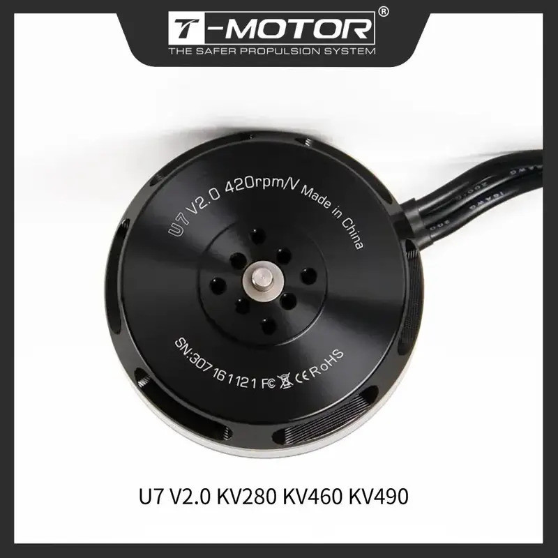 T-MOTOR U7 V2.0 KV280 KV460 KV490 อุตสาหกรรม UAV มอเตอร์สําหรับ 10-24 กก. Multirotor มอเตอร์ไร้แปรงส