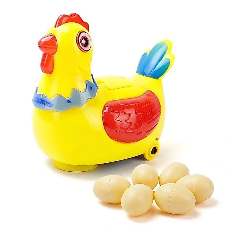 ไก่ไข่ไฟฟ้า เดินได้ มีไฟมีเสียงเพลง  วางไข่จริง ขับเคลื่อนทุกทิศทาง ของเล่นเสริมพัฒนาการสำหรับเด็ก