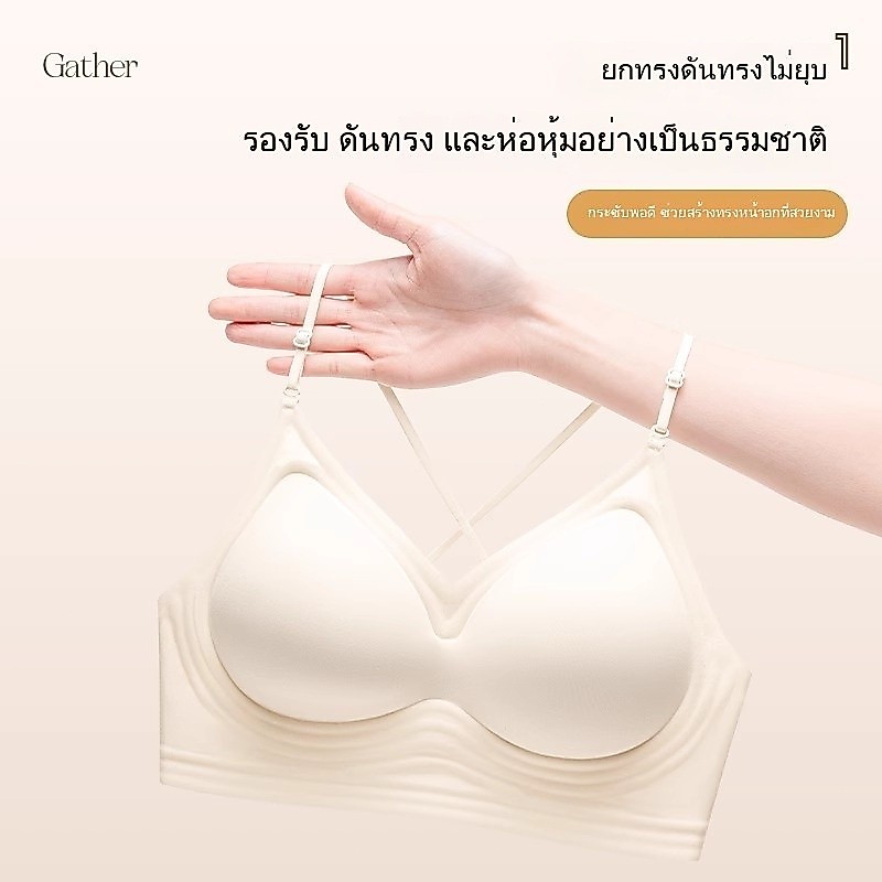 💖🎀สินค้าพร้อมส่งทันที💖🎀บราไร้ขอบไร้โครง ก็ได้เเบบสบายๆ ใส่ได้หลายเเบบ ใส่ไคว่หลัง คล้องคอ หรือสายเดี่ยว