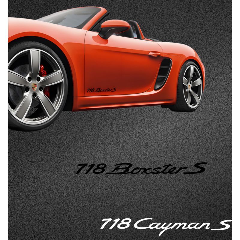 Suitable for PORSCHE stickers, 718 Boxster modification stickers, Cayman S door decal decorations