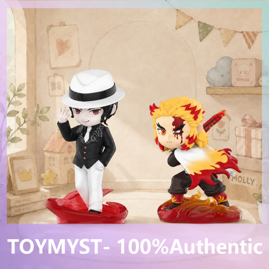 [secret] POPMART Demon Slayer Combat Series Figure-Made Mystery Box เล่นอินเทรนด์ของแท้