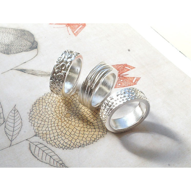 นําเข้าจากญี่ปุ่น Aida Silver Clay Silver Jewelry Mold Standard Ring Mold Large Size Professional Fl