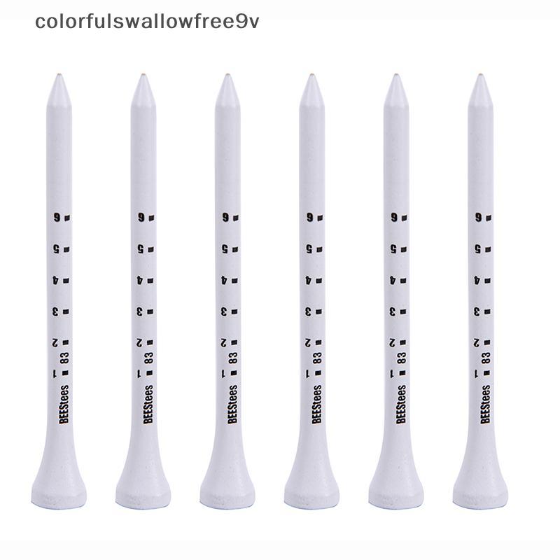 Cswr 50PCS Professional Golf Tees 83 มม.สีขาวกอล์ฟไม้ Tee Scale Golf Tees Glory