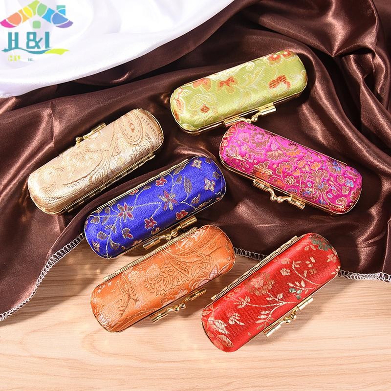 H&L Aug Fashion Iron Clip Lipstick Case Holder With Mirror Inside & Snap-On Closed {th}