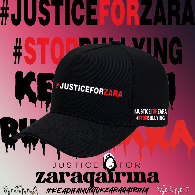 2025 Justice สําหรับ Zara Qairina พิมพ์หมวก Unisex สําหรับผู้ชายและผู้หญิง JusticeForZaraQairina หมว