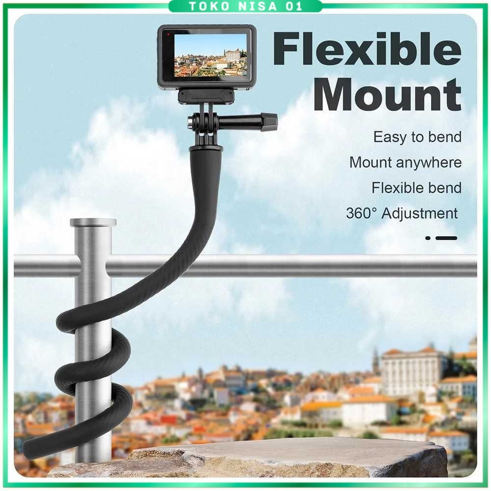 TELESIN ที่ยึดกล้องแบบยืดหยุ่นสําหรับกล้อง GoPro DJI Action - TE-FM-002