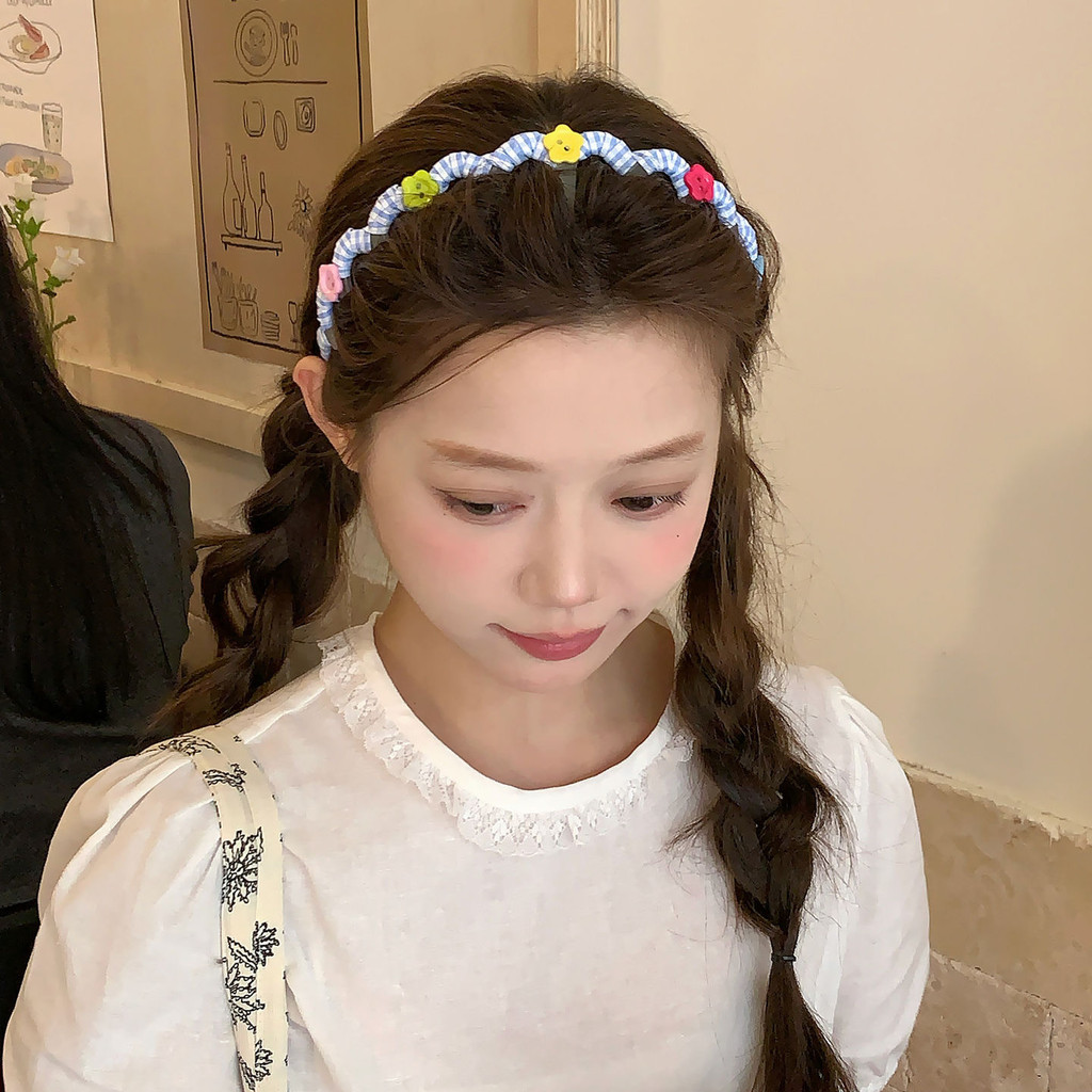 ตัวปักโบว์ผมลายดอกไม้สดใสสไตล์เกาหลีสำหรับเด็กหญิงและนักเรียน - รูปที่ 2