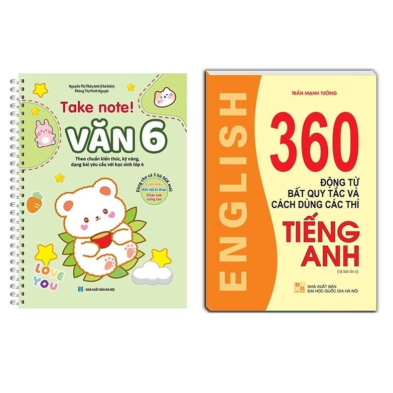 XO Book - Take Note - Literature 6 - Springed + 360 Irregular Verbs - เวอร์ชันสีดําและสีขาว - Minh T