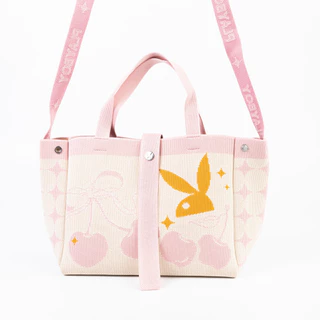 PLAYBOY รุ่น Cerise Bag กระเป๋าผ้าผู้หญิง รหัส ST-BS253PB136 ดีไซน์กระเป๋าผ้าไหมพรม มี 3 สี