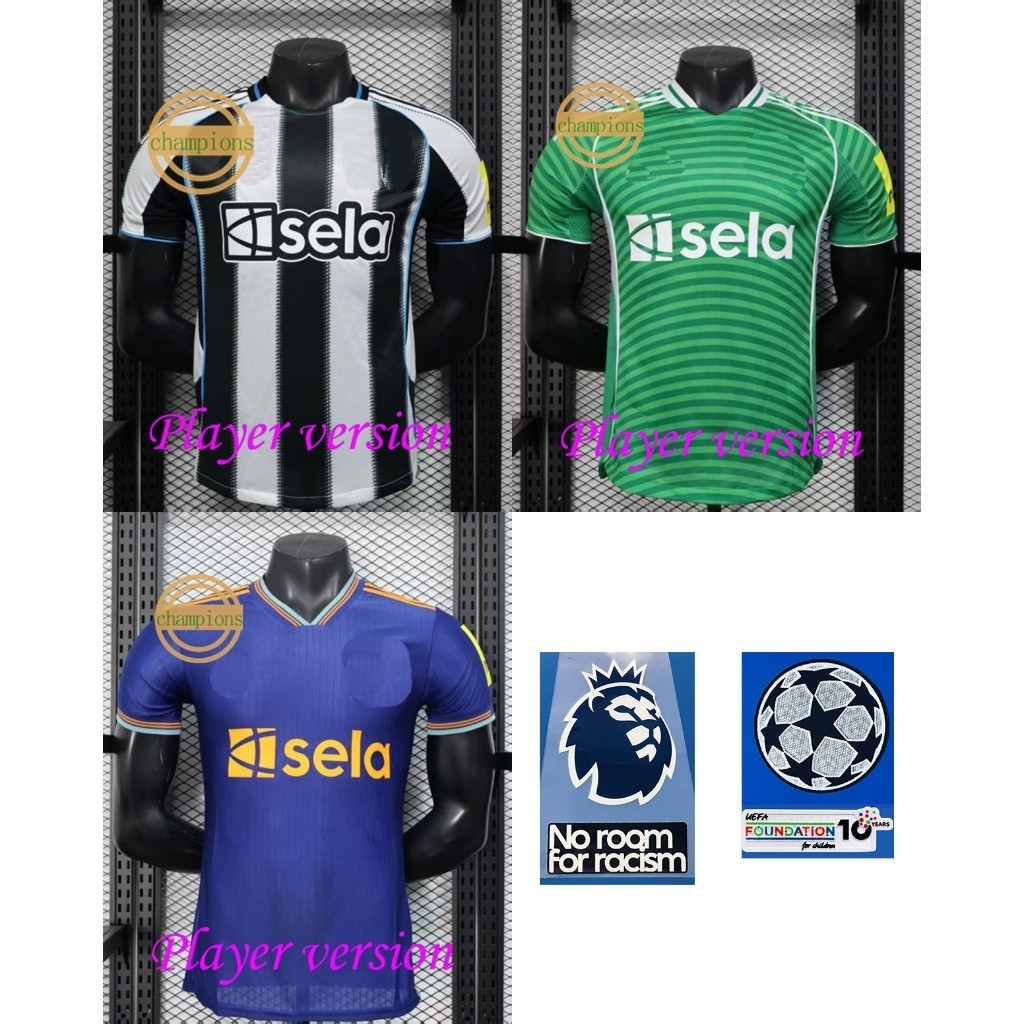 Player edition 2025-2026 Newcastle United home away and third player edition เสื้อฟุตบอลเสื้อแขนสั้น