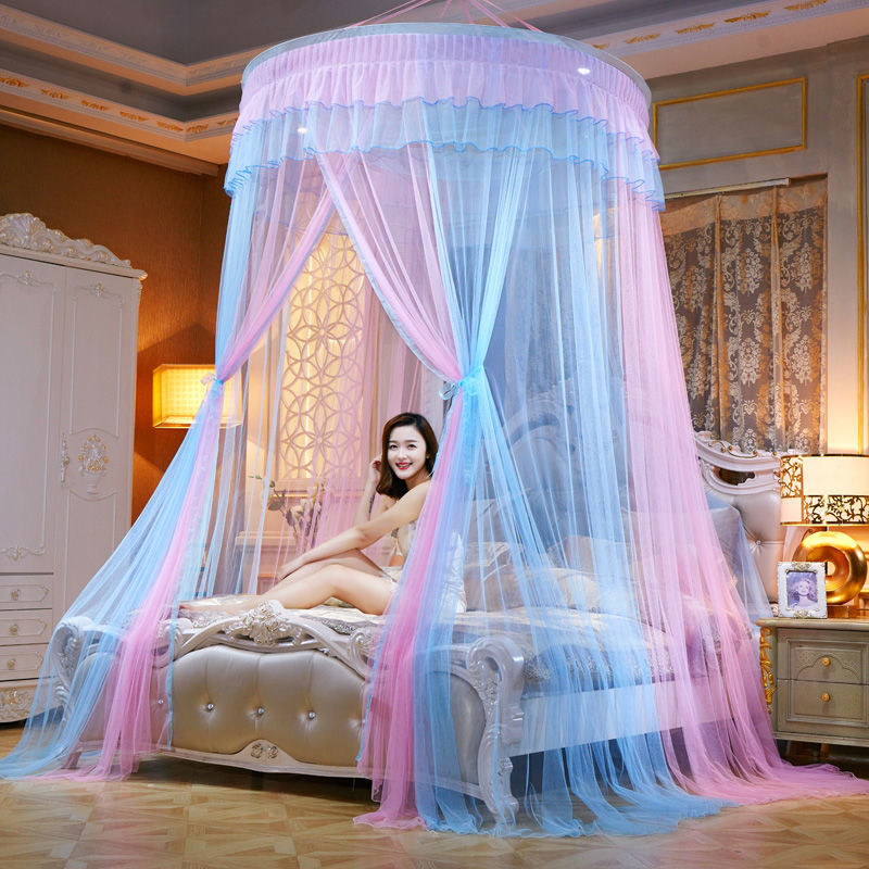Round Dome Hanging Ceiling Genuine Mosquito Net Round Shape#1.5m1.8Special Price Princess Pattern Te