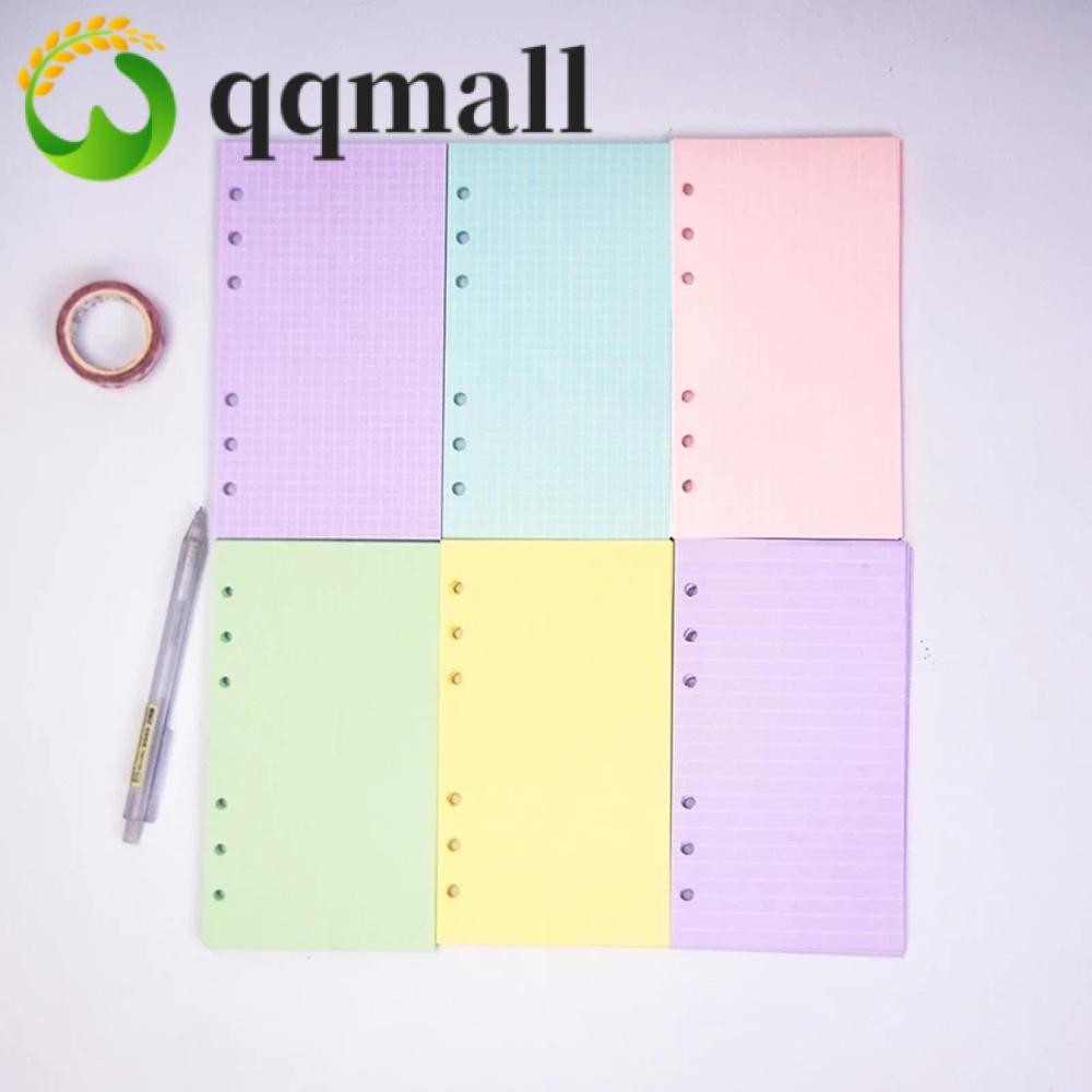Qqmall กระดาษรีฟิล แพลนเนอร์ ขนาด A5 A6 สีม่วง รายเดือน 40 แผ่น