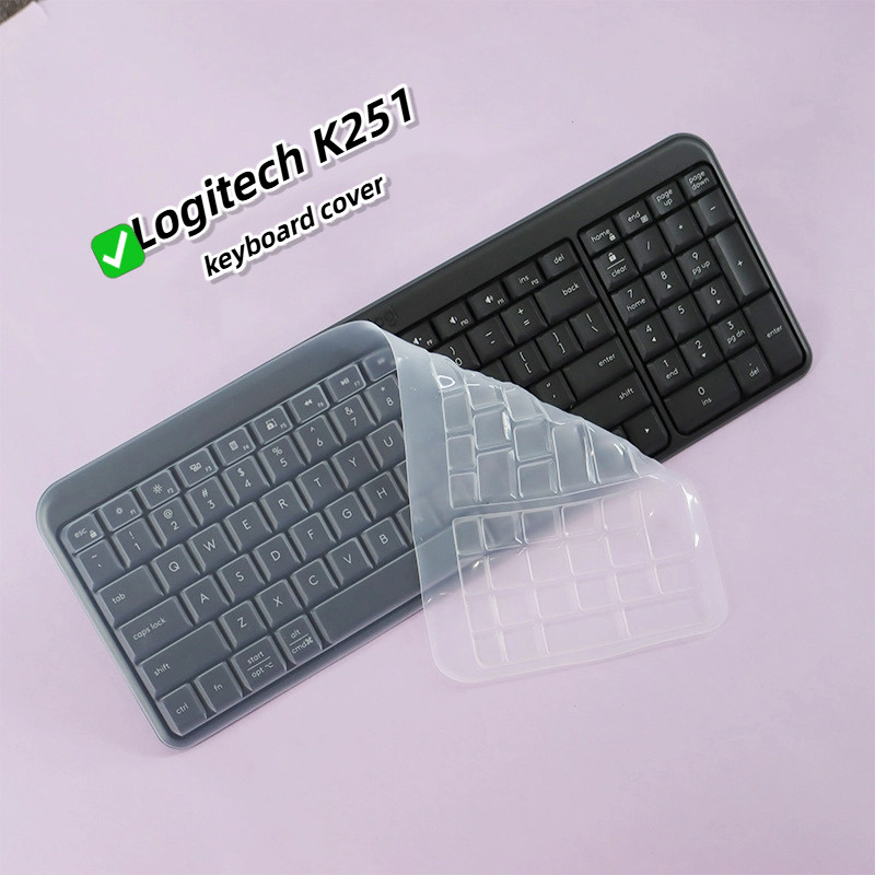 ฟิล์มคีย์บอร์ดสําหรับ Logitech ALTO KEYS K251 ซิลิโคนแล็ปท็อปแป้นพิมพ์ Protector โน้ตบุ๊คผิวแป้นพิมพ