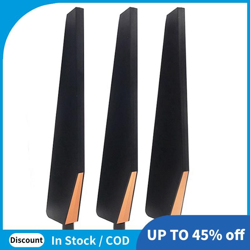 3 ชิ้นสําหรับ GT-AC5300 เราเตอร์ไร้สายการ์ดเครือข่ายไร้สาย AP เสาอากาศ SMA เสาอากาศรอบทิศทางความถี่ค