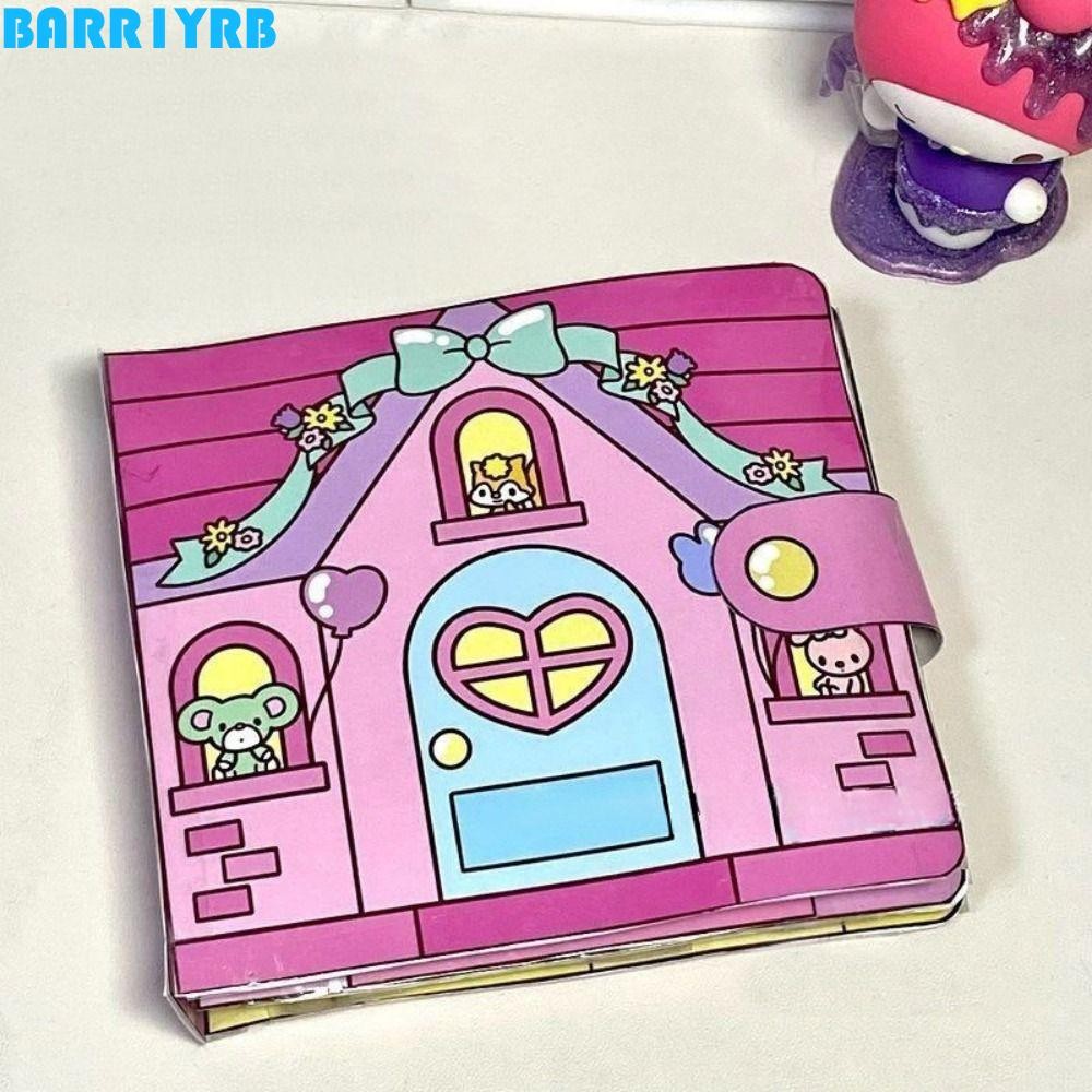 BARR1YRB Kids Quiet Book, Montessori Handmade Sticker Book, Pochacco Paper อะนิเมะกิจกรรมหนังสือ Girls