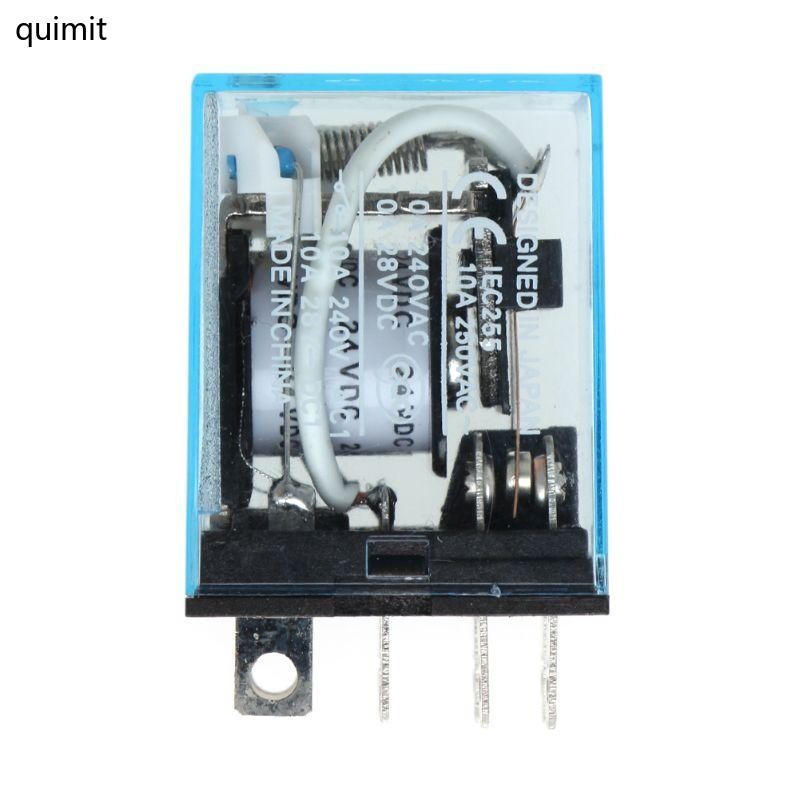 QUIM MY4NJ LY2NJ MY2NJ รีเลย์กําลังไฟระดับกลาง MY4N-J AC 220V สําหรับ DC 24V 10A 8 Pin